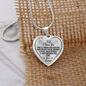 Heart Pendant Necklace To My Wife I Choose You