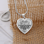To My Daughter Always Remember Mom Loves You Heart Necklace