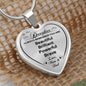 To Our Daughter Heart Necklace You Are Beautiful Brilliant Powerful Brave