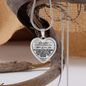 To My Daughter Always Remember Mom Loves You Heart Necklace