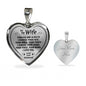To My Wife Forever And Always Heart Necklace