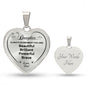 To My Daughter Love Dad Heart Necklace You Are Beautiful Brilliant Powerful Brave