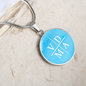 VDMA Lutheran Faith Necklace On Sky Blue Background