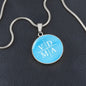 VDMA Lutheran Faith Necklace On Sky Blue Background