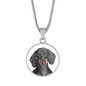 Black and Tan Dachshund Pendant Necklace