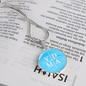 VDMA Lutheran Faith Necklace On Sky Blue Background