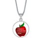 Teacher Appreciation - 2 Teach Is 2 Touch Lives 4 Ever Pendant Necklace