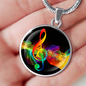 Treble Clef Music Pendant Necklace