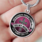 To My Mom God Blessed Me When He Gave Me You Pendant Necklace