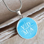 VDMA Lutheran Faith Necklace On Sky Blue Background