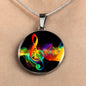 Treble Clef Music Pendant Necklace