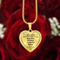 To Our Daughter Heart Necklace You Are Beautiful Brilliant Powerful Brave