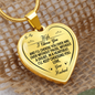 Heart Pendant Necklace To My Wife I Choose You