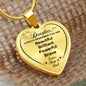 To Our Daughter Heart Necklace You Are Beautiful Brilliant Powerful Brave