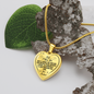 Heart Pendant Necklace To My Wife I Choose You