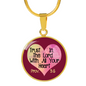 Trust In The Lord With All Your Heart Pendant Necklace