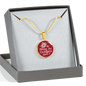 Be Strong And Courageous Pendant Necklace