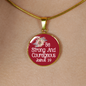 Be Strong And Courageous Pendant Necklace