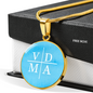VDMA Lutheran Faith Necklace On Sky Blue Background