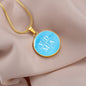 VDMA Lutheran Faith Necklace On Sky Blue Background