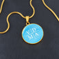 VDMA Lutheran Faith Necklace On Sky Blue Background