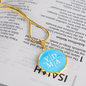 VDMA Lutheran Faith Necklace On Sky Blue Background