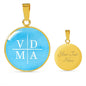VDMA Lutheran Faith Necklace On Sky Blue Background