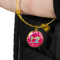 Quilting Is My Therapy Bangle Bracelet