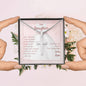Personalized Cross Necklace for Daughter's First Communion From Mom On Message Card