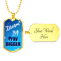 Dream Big Pray Bigger Dog Tag
