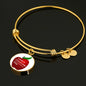 Teacher Appreciation Bracelet - 2 Teach Is To 2 Touch Lives 4 Ever Bangle Bracelet