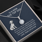 Pendant Necklace on Message Card To My Mom The Top Dog Dalmatian Blue-Gray