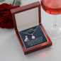 Pendant Necklace on Message Card To My Mom The Top Dog Dalmatian Blue-Gray