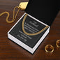 To My Husband Forever Is Not Long Enough To Love You Cuban Link Chain Necklace