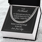 To My Husband Forever Is Not Long Enough To Love You Cuban Link Chain Necklace