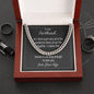 To My Husband Forever Is Not Long Enough To Love You Cuban Link Chain Necklace