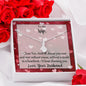 Valentine Wife I Choose You Message Card with Alluring Beauty Necklace