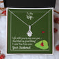 Golf Message Card Alluring Beauty Necklace for Wife Life Is Over Par