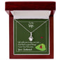 Golf Message Card Alluring Beauty Necklace for Wife Life Is Over Par