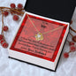 I Choose You Valentine Message Card Necklace For Wife