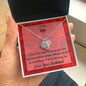 I Choose You Valentine Message Card Necklace For Wife