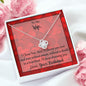 I Choose You Valentine Message Card Necklace For Wife