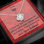 I Choose You Valentine Message Card Necklace For Wife