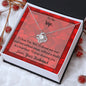 I Choose You Valentine Message Card Necklace For Wife