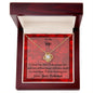 I Choose You Valentine Message Card Necklace For Wife
