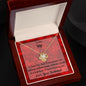 I Choose You Valentine Message Card Necklace For Wife