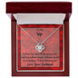I Choose You Valentine Message Card Necklace For Wife