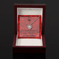 I Choose You Valentine Message Card Necklace For Wife