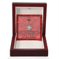 I Choose You Valentine Message Card Necklace For Wife