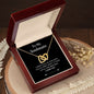 Linked Hearts Necklace On Message Card To Soulmate Love In Five Minutes